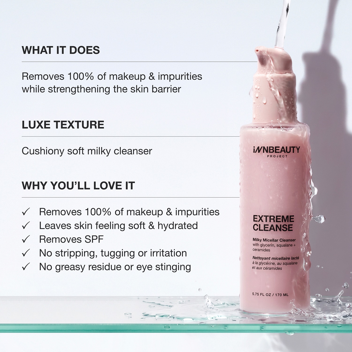 Extreme Cleanse Milky Micellar Cleanser