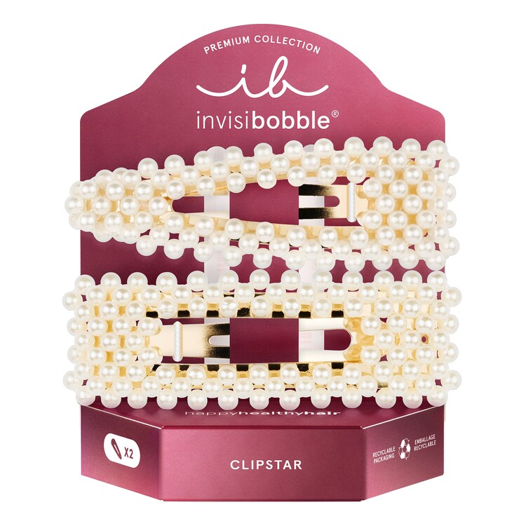 CLIPSTAR PREMIUM Just Pearlfect - Pasadores de pelo