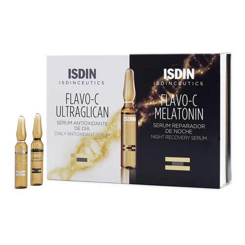 ISDIN Isdinceutics Flavo-C Pack Ultraglican 10 Ampollas + Melatonin 10 Ampollas