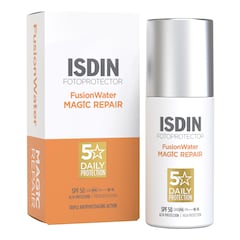 Fusion Water Magic Repair SPF50 - Protector solar facial antiedad, Isdin