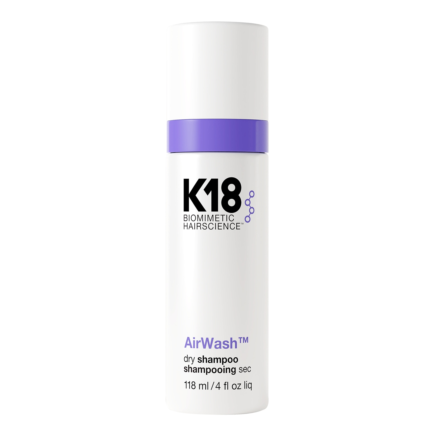 K18 AirWash Trockenshampoo Talg reduzieren + Gerüche beseitigen