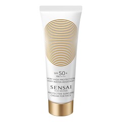 Silky Bronze Anti-Ageing SunCare Protective For Face Spf50+- G&uuml;neş Kremi, SENSAI