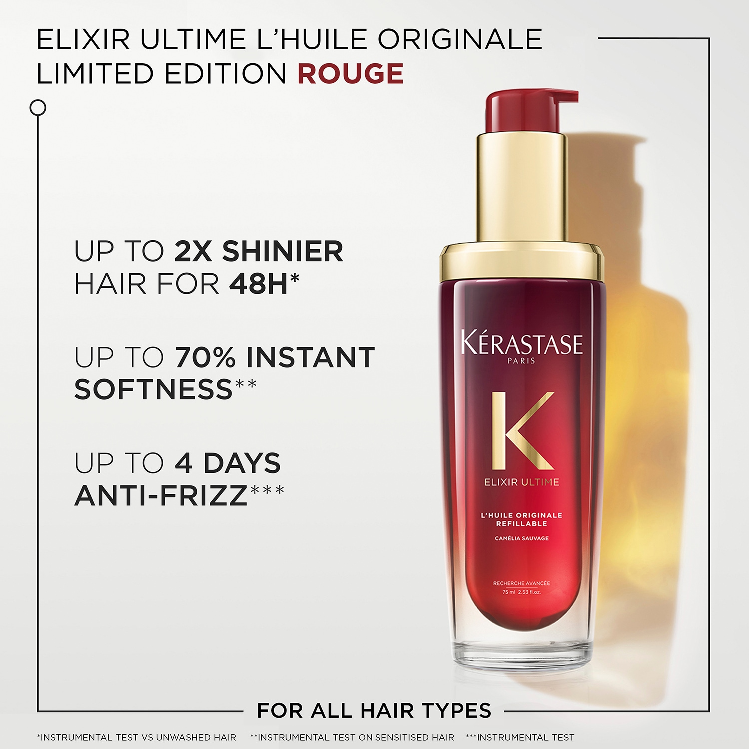 Elixir Ultime Burgundy Rouge L'Huile Originale Hair Oil