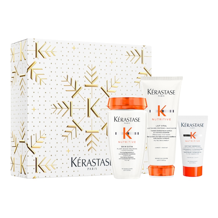 Nutritive - Coffret Trio Holiday Bain, Lait Vital, Mini Nectar Thermique
