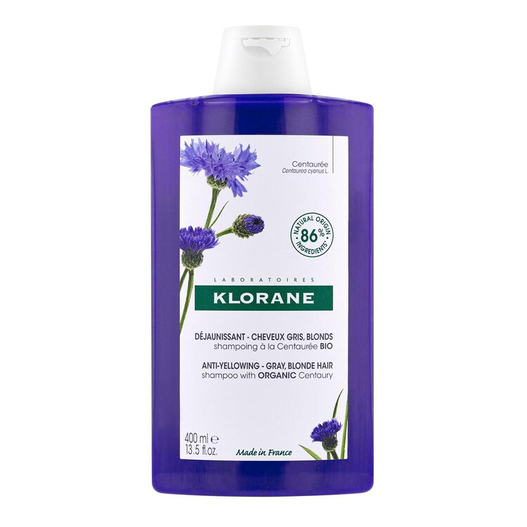 Capillaire - Shampoing Déjaunissant A La Centaurée BIO - Cheveux Gris, Blonds