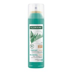 Shampoing sec&nbsp;s&eacute;bor&eacute;ducteur &agrave; l'Ortie -Le teint&eacute; - Cheveux gras ch&acirc;tains &agrave; bruns, KLORANE