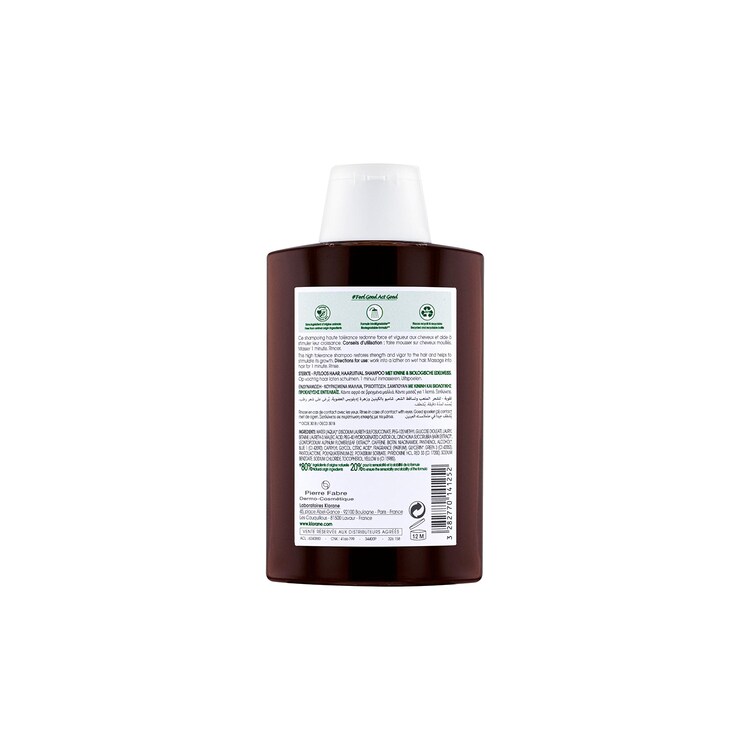 Shampoing force Quinine & Edelweiss BIO - Chute de cheveux, cheveux fatigués
