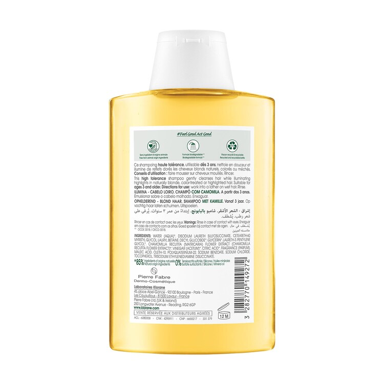 Capillaire - Shampoing A La Camomille - Illumine - Cheveux Blonds
