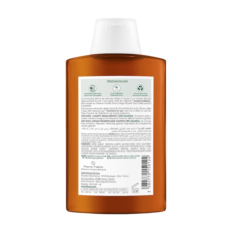 Capillaire - Shampoing Rééquilibrant Au Galanga - Antipelliculaire