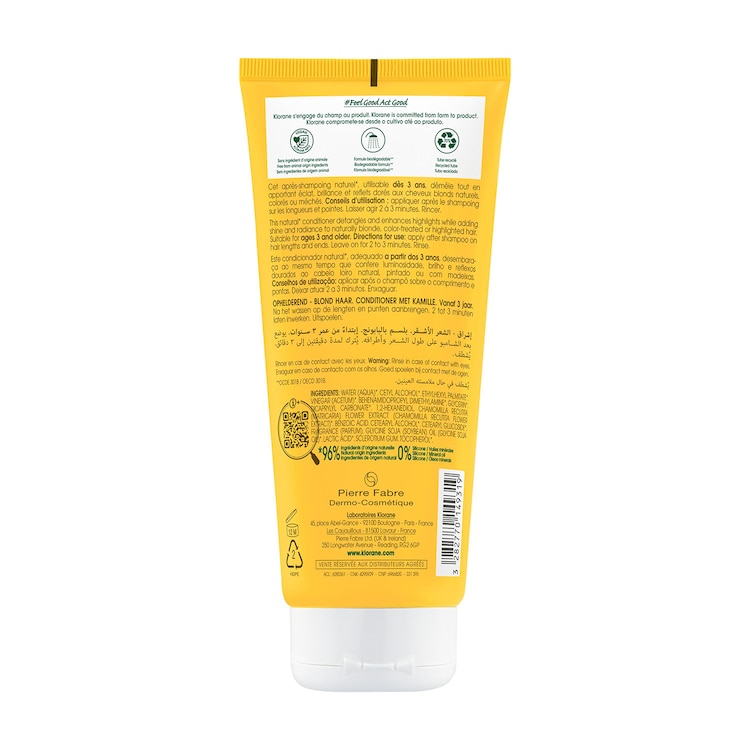 Capillaire - Après-Shampoing A La Camomille - Illumine - Cheveux Blonds