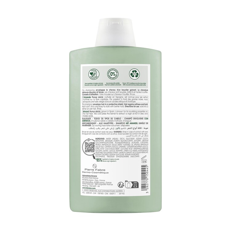Shampoing Gainant à l'Amande — Shampoing pour tous types de cheveux