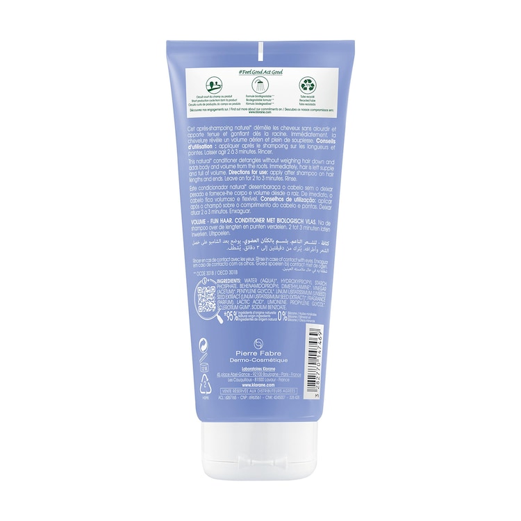 Après-shampoing Volume au Lin BIO - Après-shampoing pour cheveux fins
