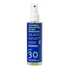 CUCUMBER HYALURONIC - Spray ochronny do twarzy i ciała z SPF 30/50, KORRES