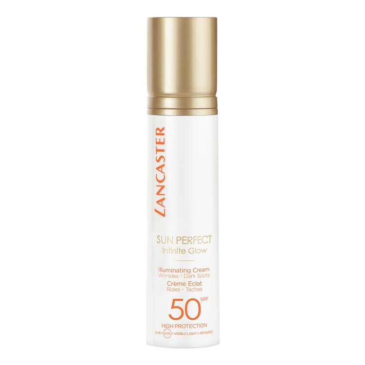 Rozświetlający krem do twarzy anty-aging SPF50