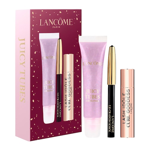 LANCÔME - Gloss Juicy Tubes — Coffret Cadeau Femme Noël — Mini Mascara, Mini Crayon Khôl