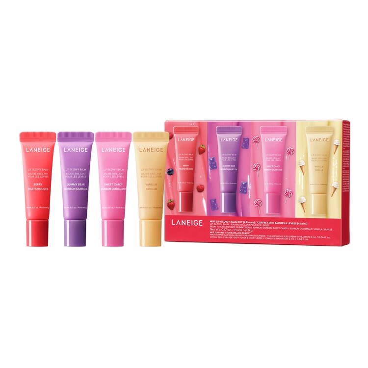 Set di mini balsami per labbra - 4 balsami