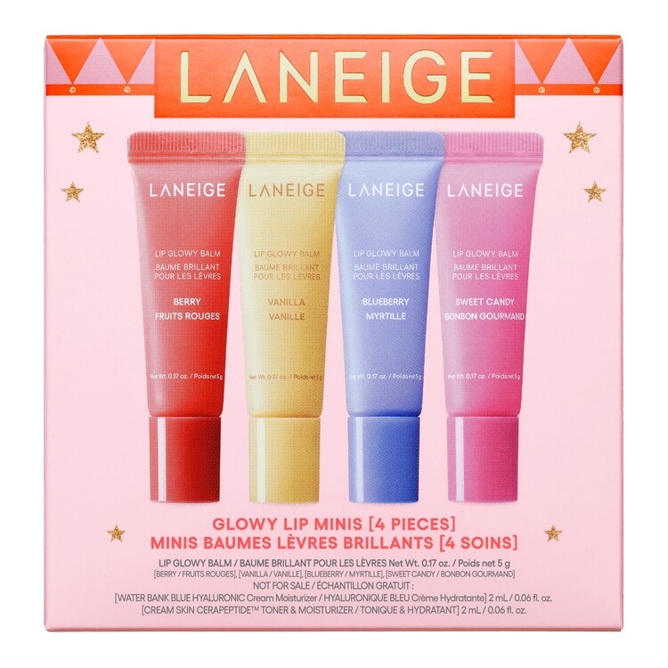 Glowy Lip Minis Set – Zestaw miniaturowych błyszczących balsamów do ust
