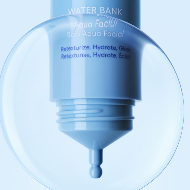 Water Bank Aqua Facial - Feuchtigkeitsspendendes Glow-Serum mit AHA/BHA