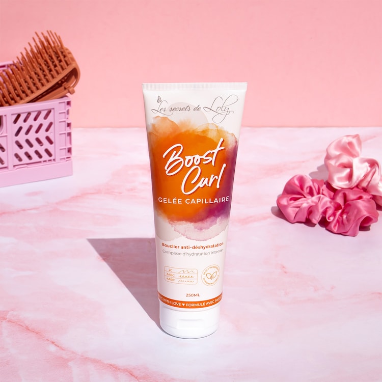 Boost Curl - Soin sans rinçage, Gelée capillaire, bouclier anti-déshydratation