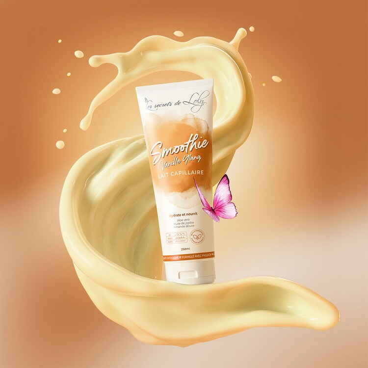 Smoothie Baunilha Ylang-Ylang - Leite hidratante e nutritivo para o cabelo