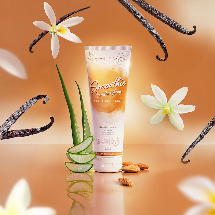 Smoothie Baunilha Ylang-Ylang - Leite hidratante e nutritivo para o cabelo
