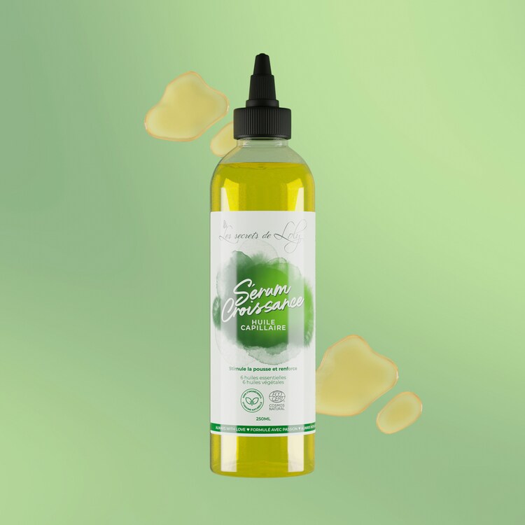 Sérum Croissance - óleo capilar, estimula o crescimento e reforça
