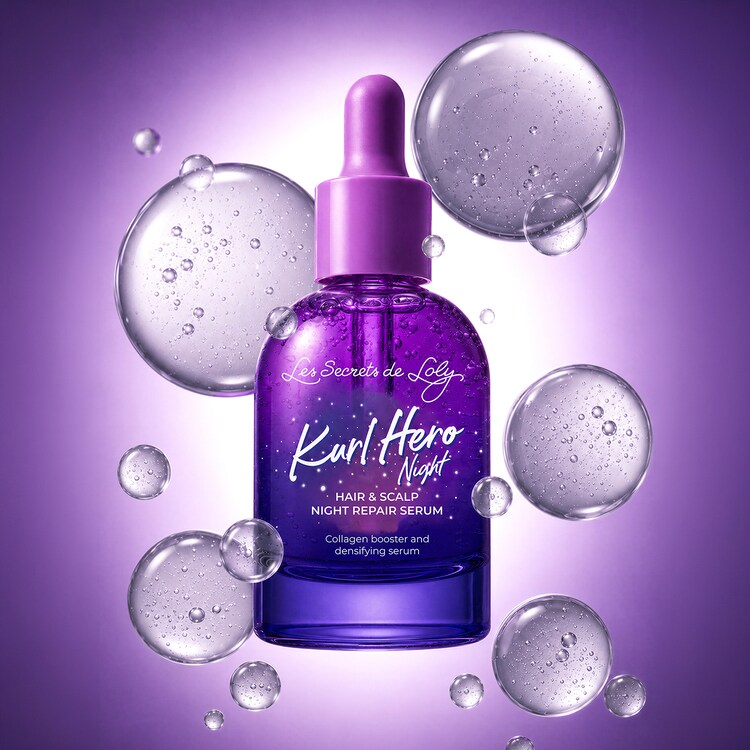 Kurl Hero Night - Sérum Nuit Réparateur Cheveux & Cuir Chevelu