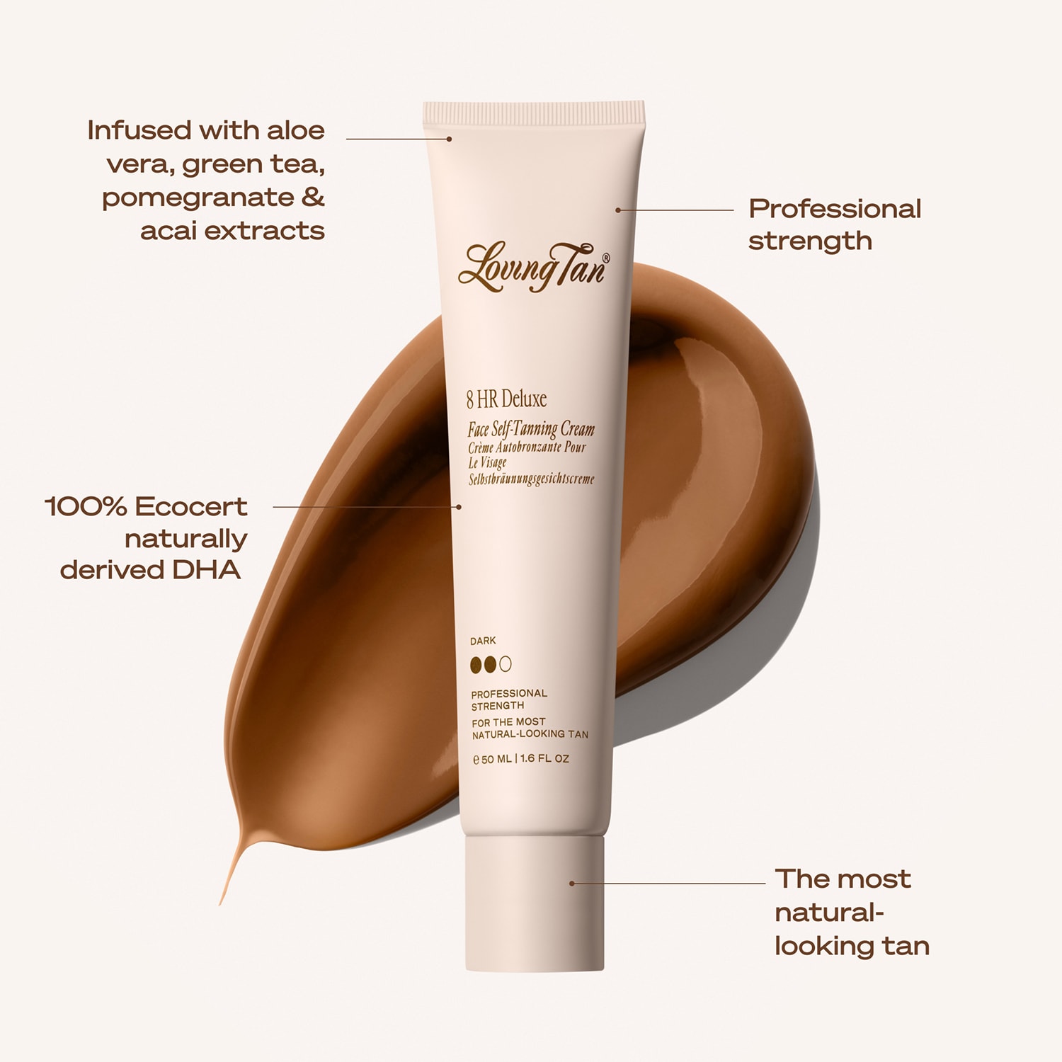 8 HR Deluxe Face Self-Tanning Cream