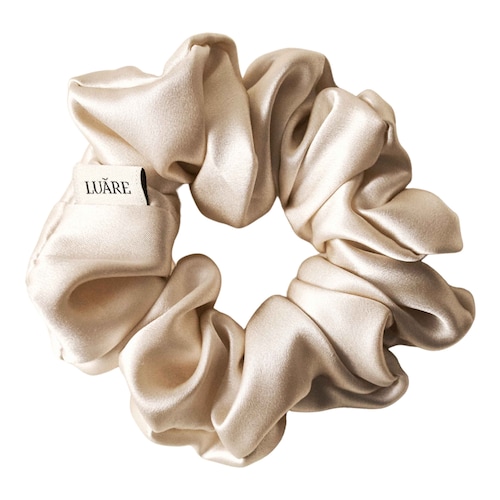 LUARE - The Midi Scrunchie Beige