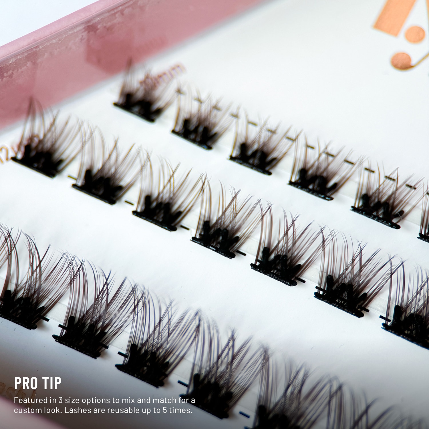 Uplifted Press & Go Lashes - Pre-Glued Lash Clusters