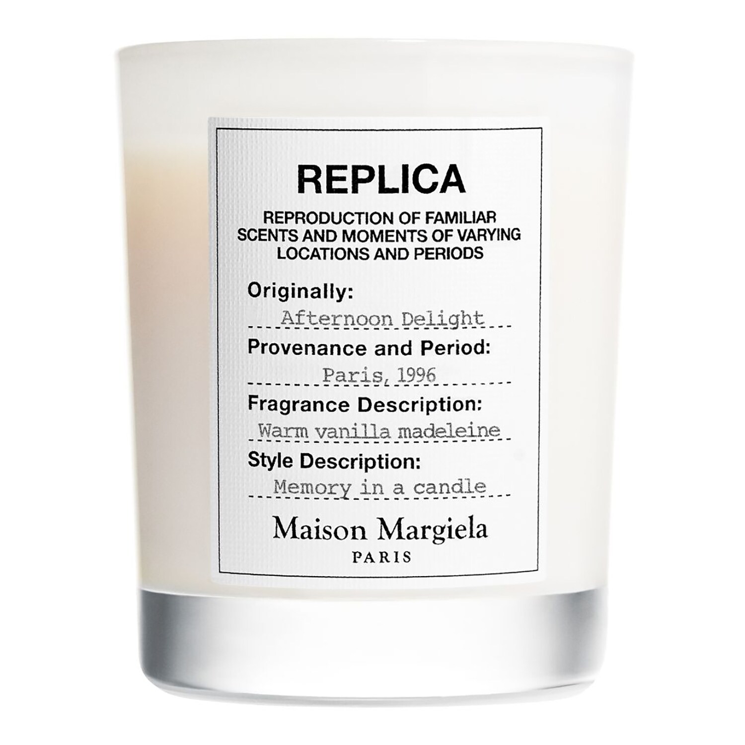 Svíčka MAISON MARGIELA Replica Afternoon Delight, jantarové barvy