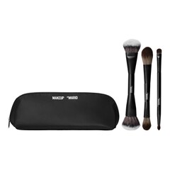 Mario's Face & Eye Brush Trio - Set de pensule pentru față și ochi, Makeup by Mario