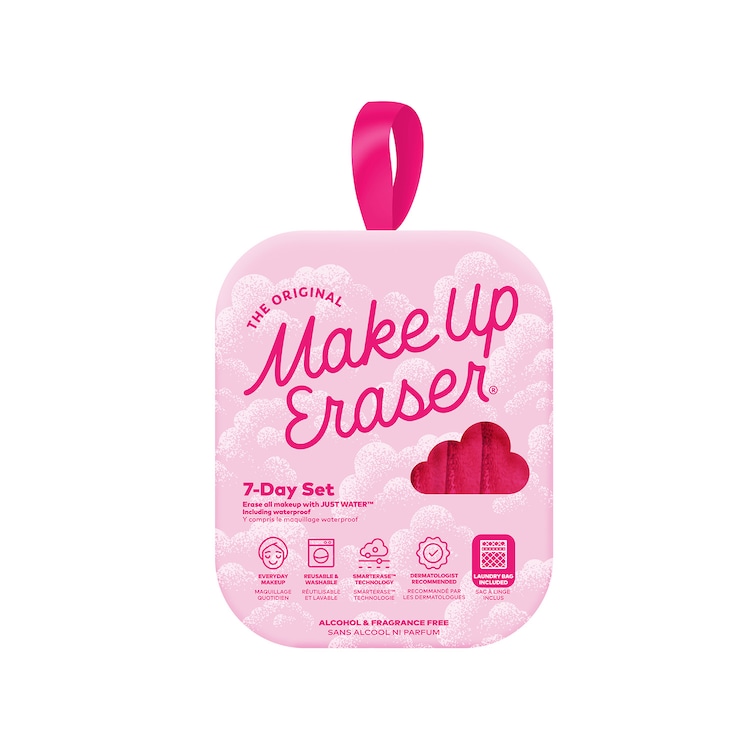 Original Pink 7-Day Set - Set di salviettine struccanti riutilizzabili