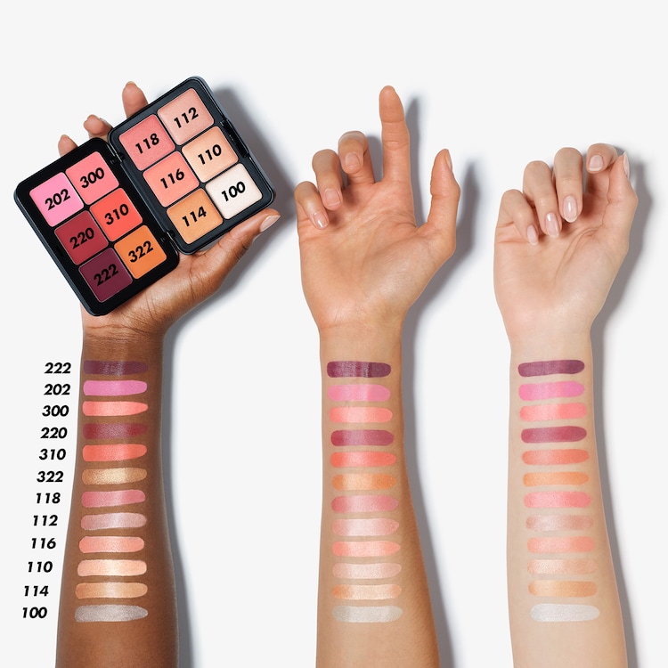 HD Skin Blush & Glow - Palett med krämig rouge och highlighter
