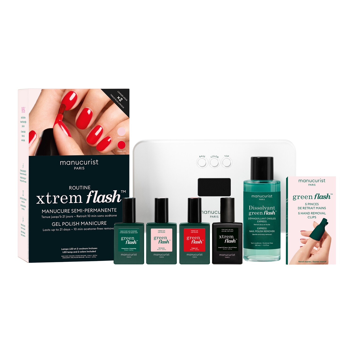 MANUCURIST - Xtrem Flash - Kit pro Hortencia & Poppy Red