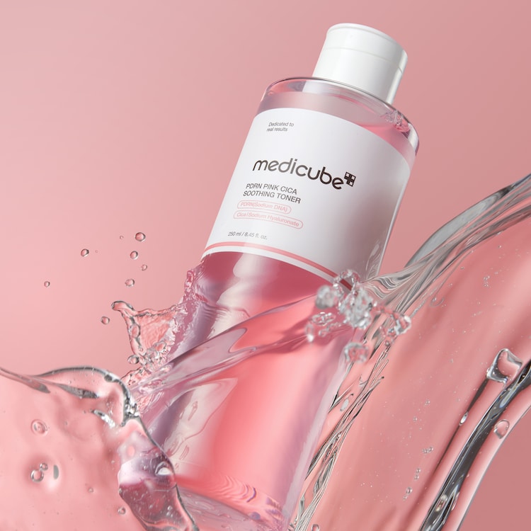 PDRN Pink Cica Toner Apaisant - Loção tonificante iluminadora para o rosto