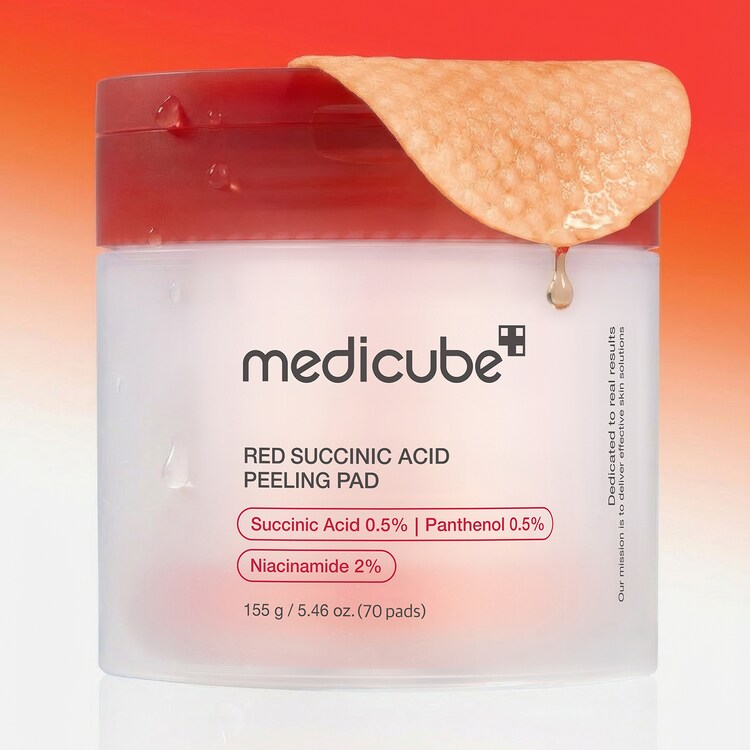 Red Succinic Peeling Pad - Pads προσώπου κατά των ατελειών