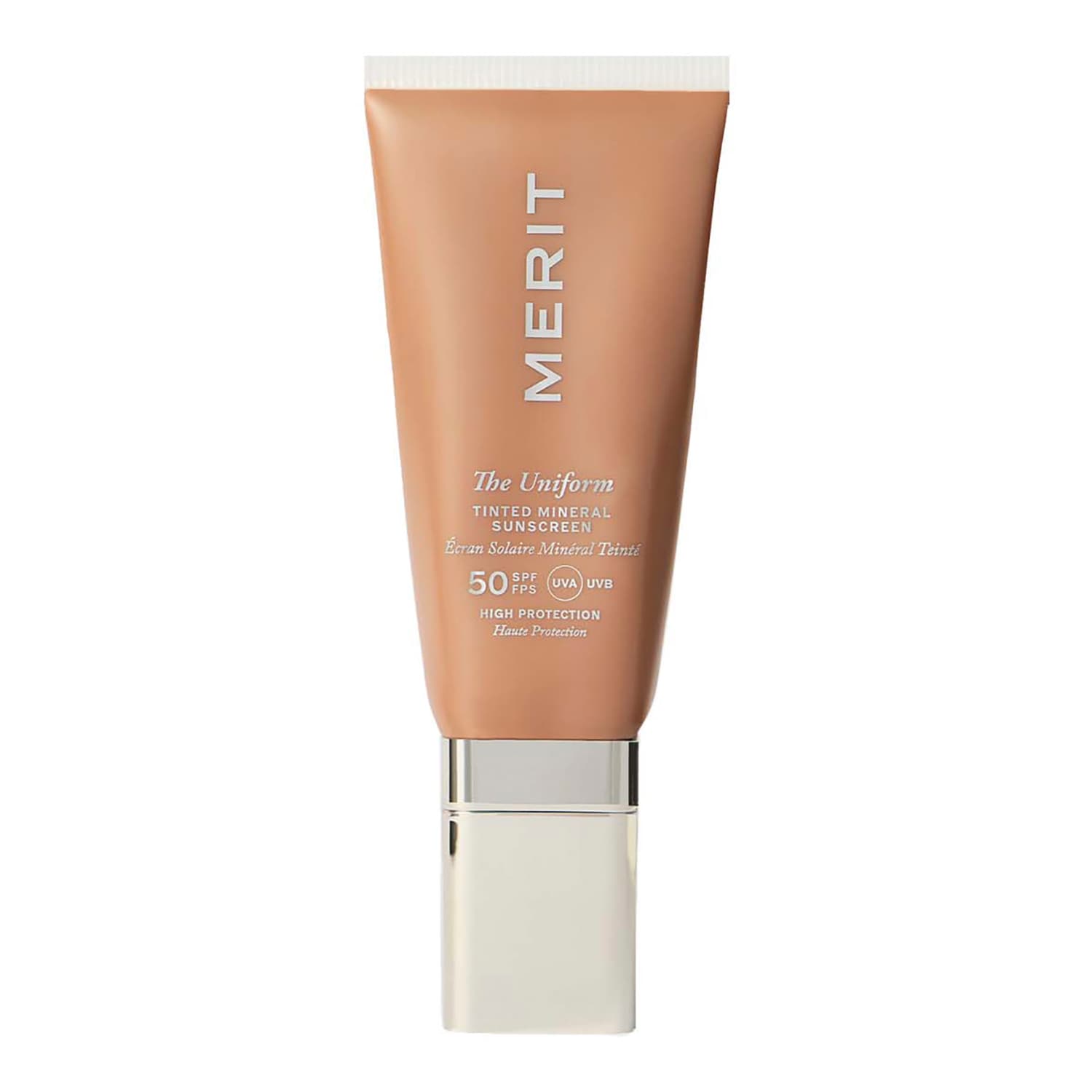 MERIT BEAUTY The Uniform: Αντηλιακό SPF 50 με χρώμα και ανόργανα φίλτρα