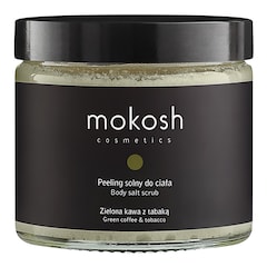  Zielona kawa z tabaką - Peeling solny do ciała, MOKOSH