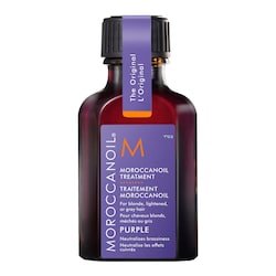 Soin Moroccanoil Violet - pour cheveux blonds, méchés ou gris
