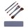 NABLA X MRDANIEL Brush Clutch - Set 4 pennelli occhi, viso e labbra