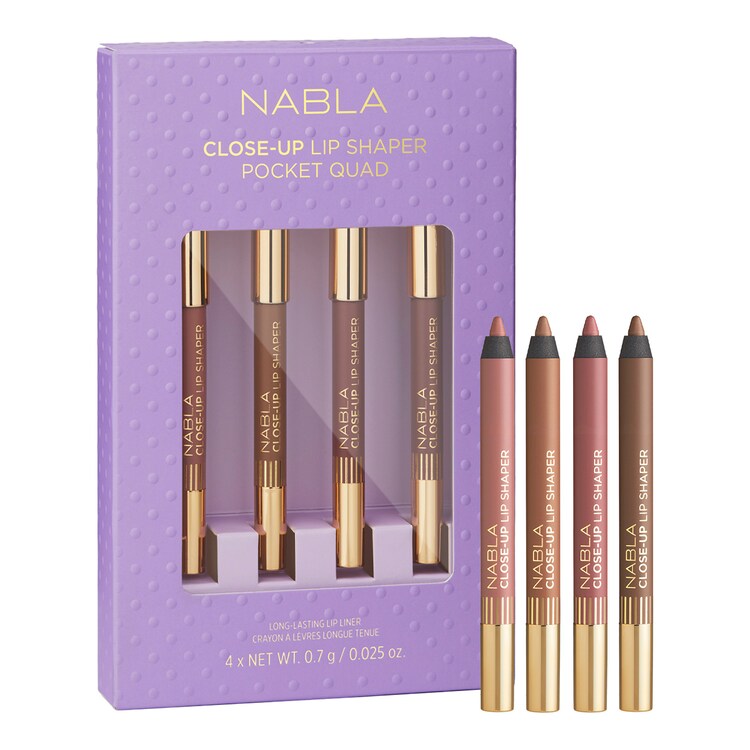Close-Up Lip Shaper Pocket Quad - Set di 4 mini matite labbra a lunga tenuta