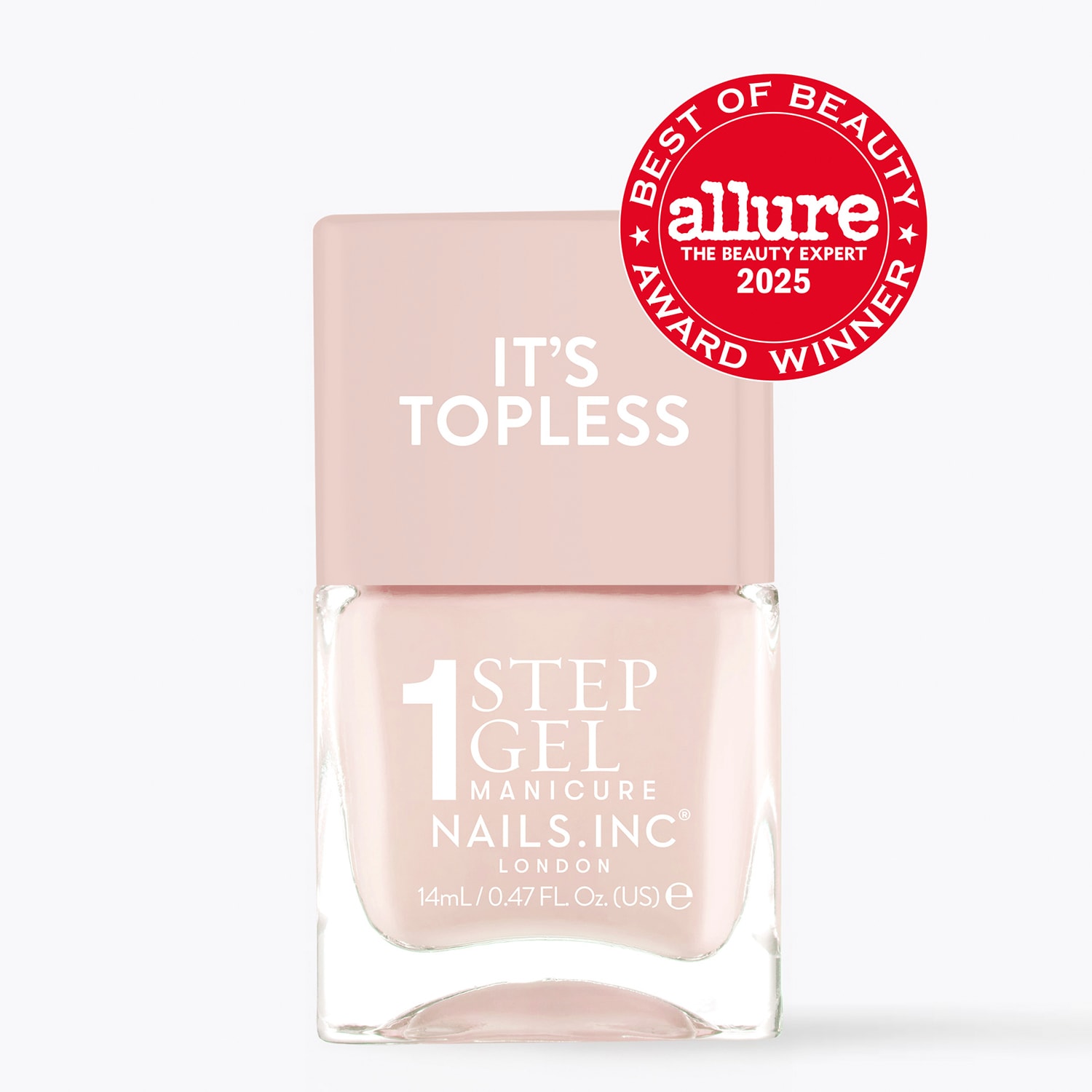 It's Topless 1-Step Gel Nail Polish, Renee, Sheer Nude Pink