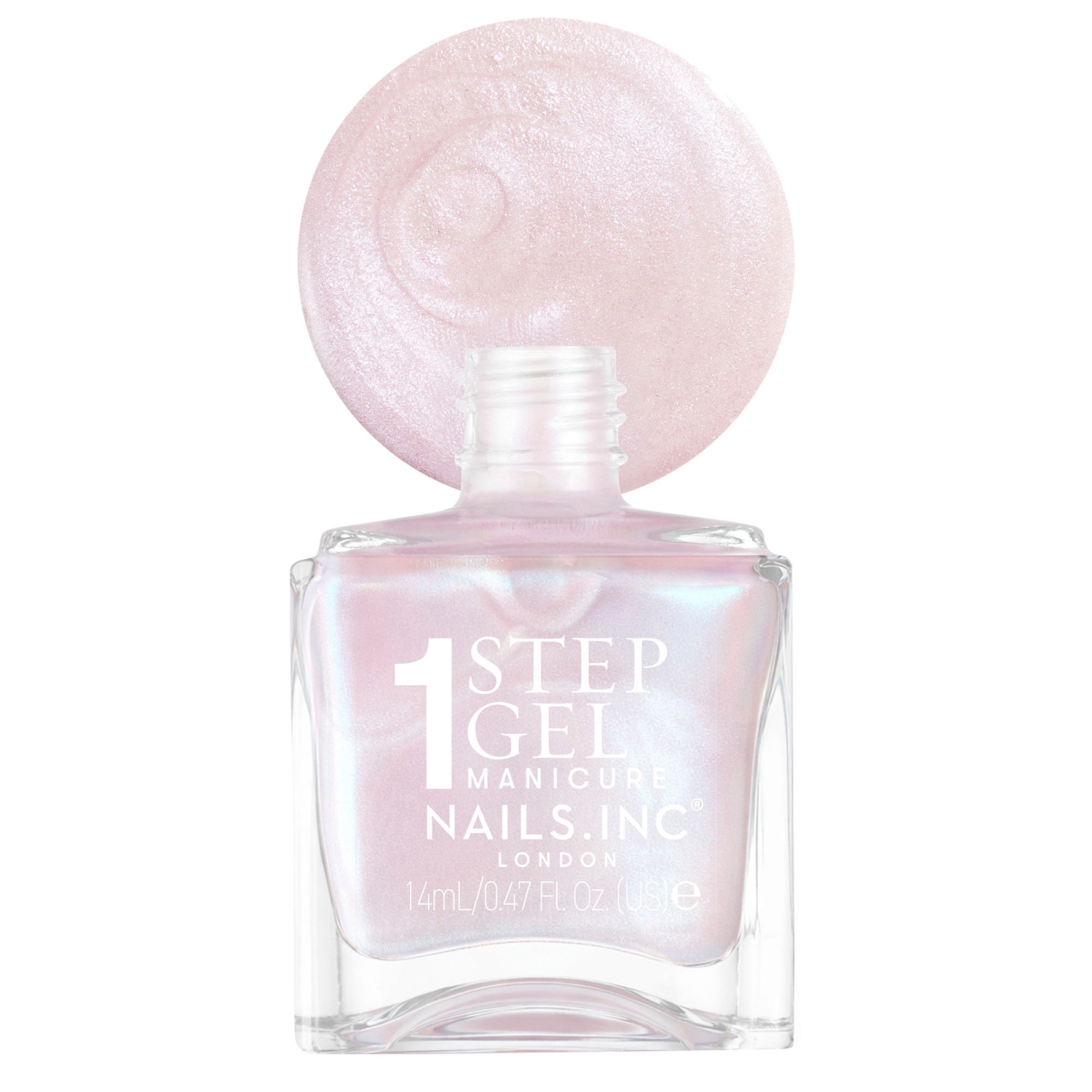 It's Topless 1-Step Gel Nail Polish, Kat, Baby Pink Iridescent