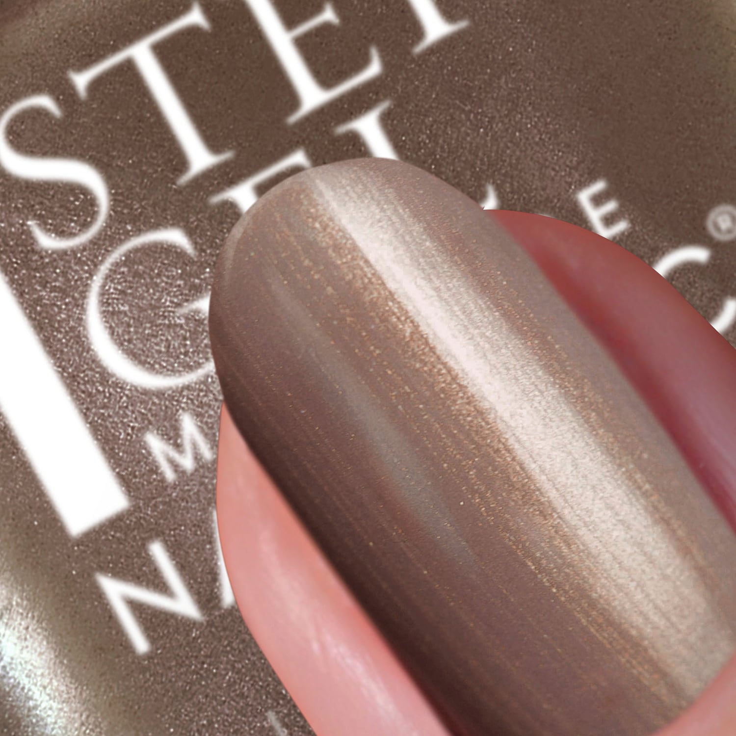 It's Topless 1-Step Gel Nail Polish, Khloe,Mushroom Brown Shimmer