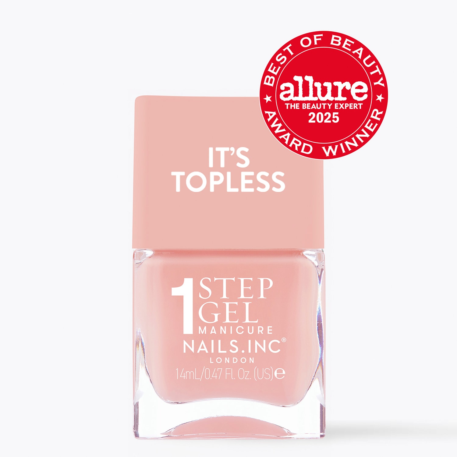 It's Topless 1-Step Gel Nail Polish, Trinny, Nude Peach