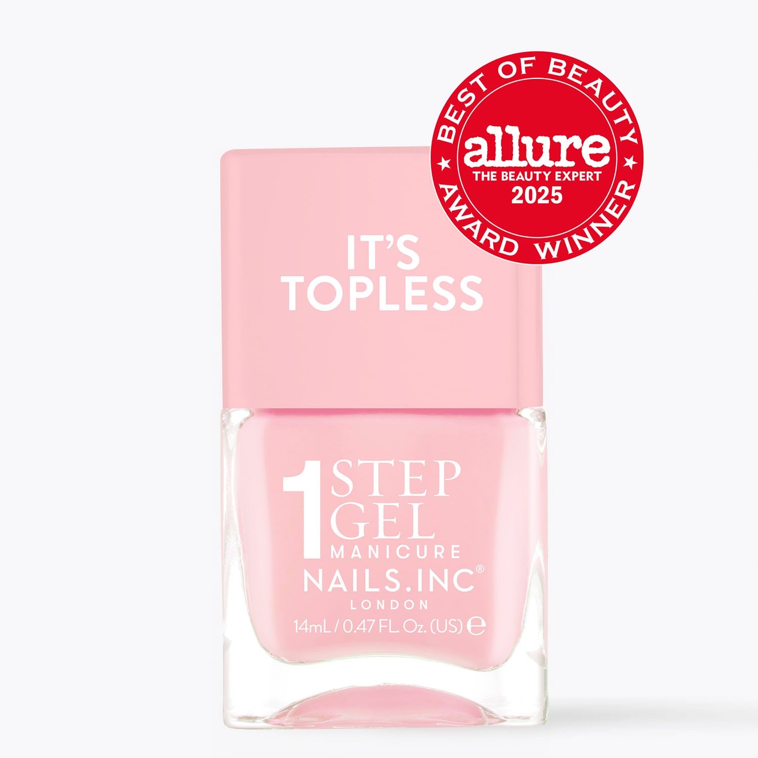 It's Topless 1-Step Gel Nail Polish, Sabrina, Sheer Pink