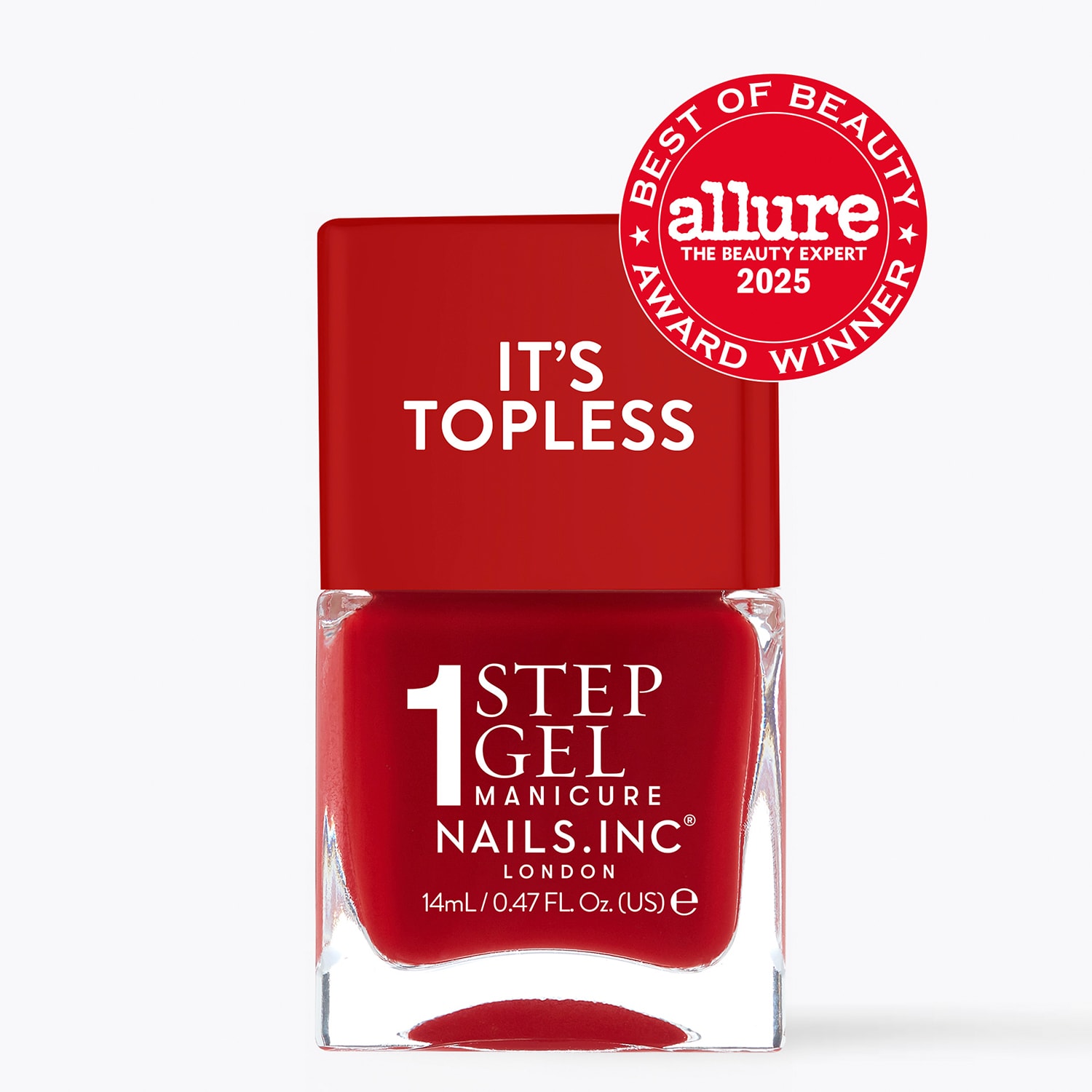 It's Topless 1-Step Gel Nail Polish, Kendall, Lipstick Red