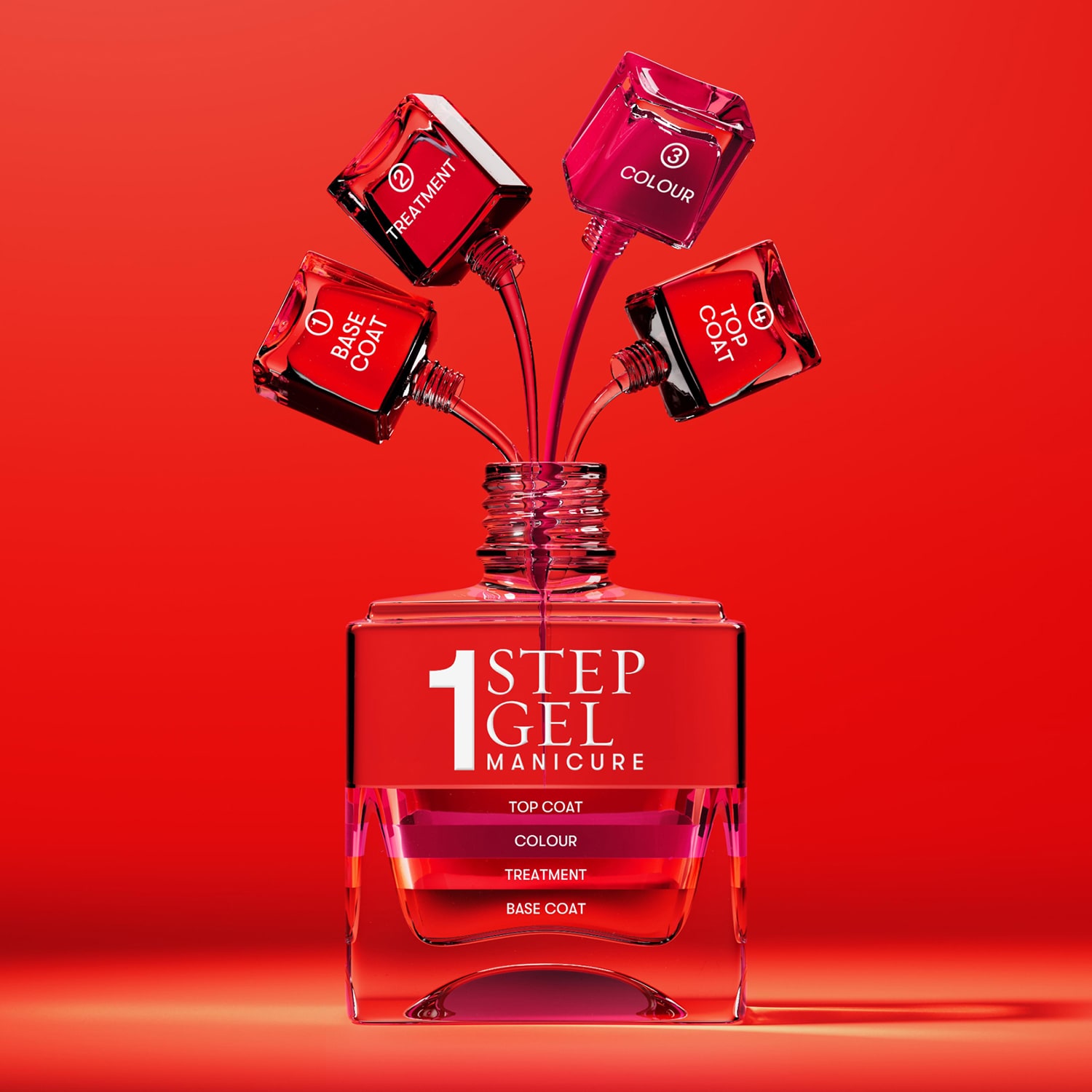 It's Topless 1-Step Gel Nail Polish, Olivia, Magenta Creme