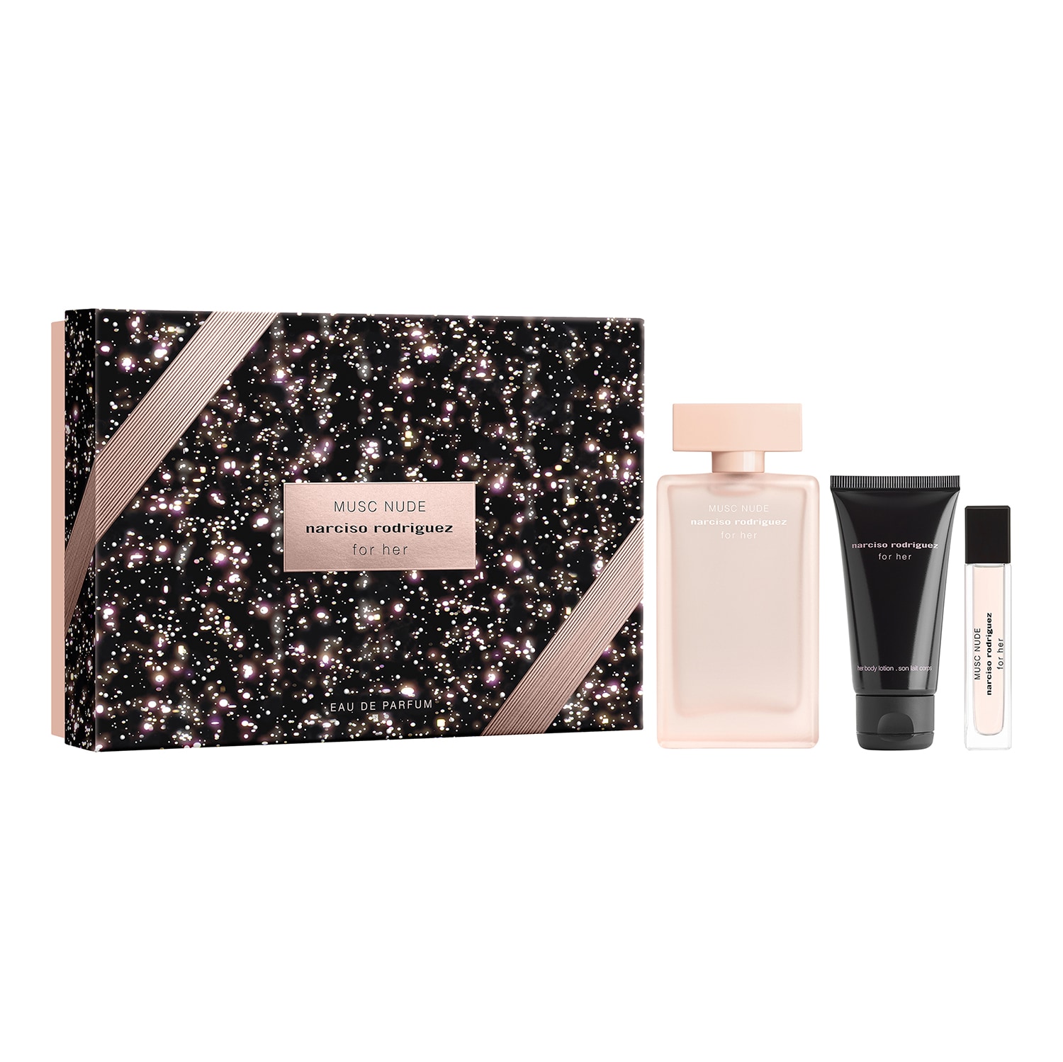 narcisorodriguez for herパルファムセット10ml x 3 For Her Musc Nude - Eau De Parfum Set | NARCISO RODRIGUEZ ≡ SEPHORA